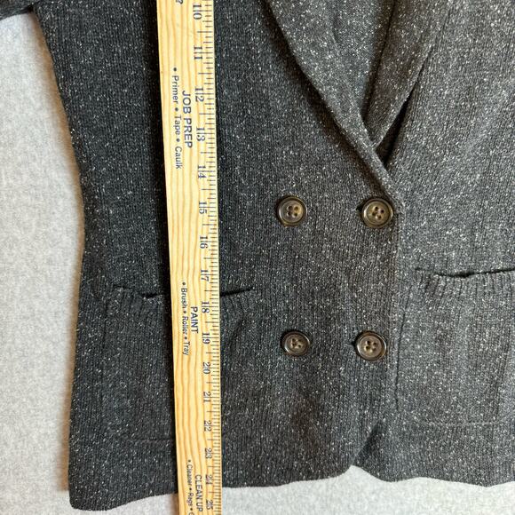 Banana Republic Cardigan Sweater Blazer Womens Silk Wool Academia Preppy Grandma - Picture 9 of 11